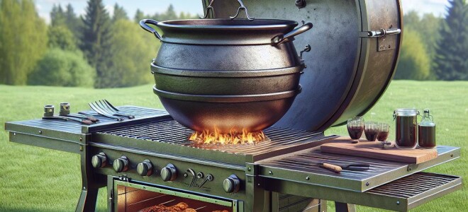 Мангальная станция: как сделать удобный мангал с печью под казан для дачи и выездов