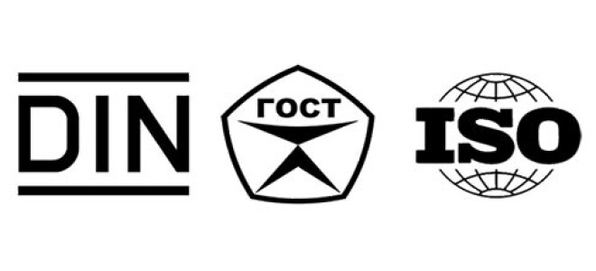 Виды стандартов. Отличия DIN от ГОСТ.
