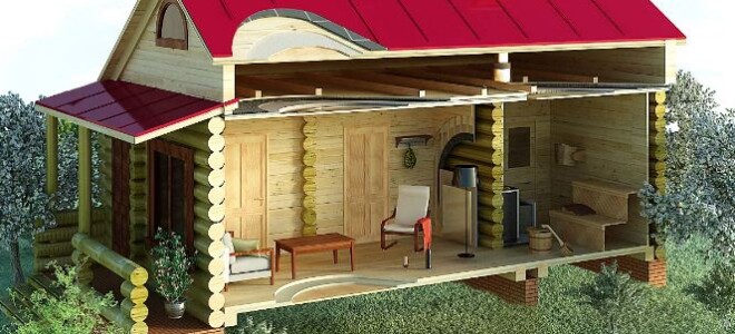 Место расположения бани для постройки