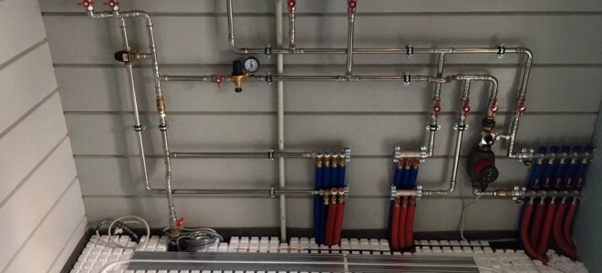 Теплый водяной пол от газового котла в доме – монтаж своими руками