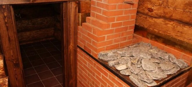 Печь-каменка в русской бане