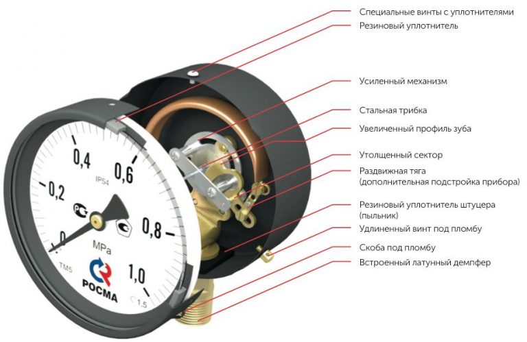 Манометр наддува турбины механический